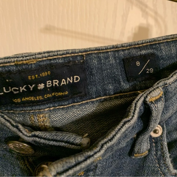 Lucky Brand Bridgette exposed button fly distressed jeans - Picture 6 of 9
